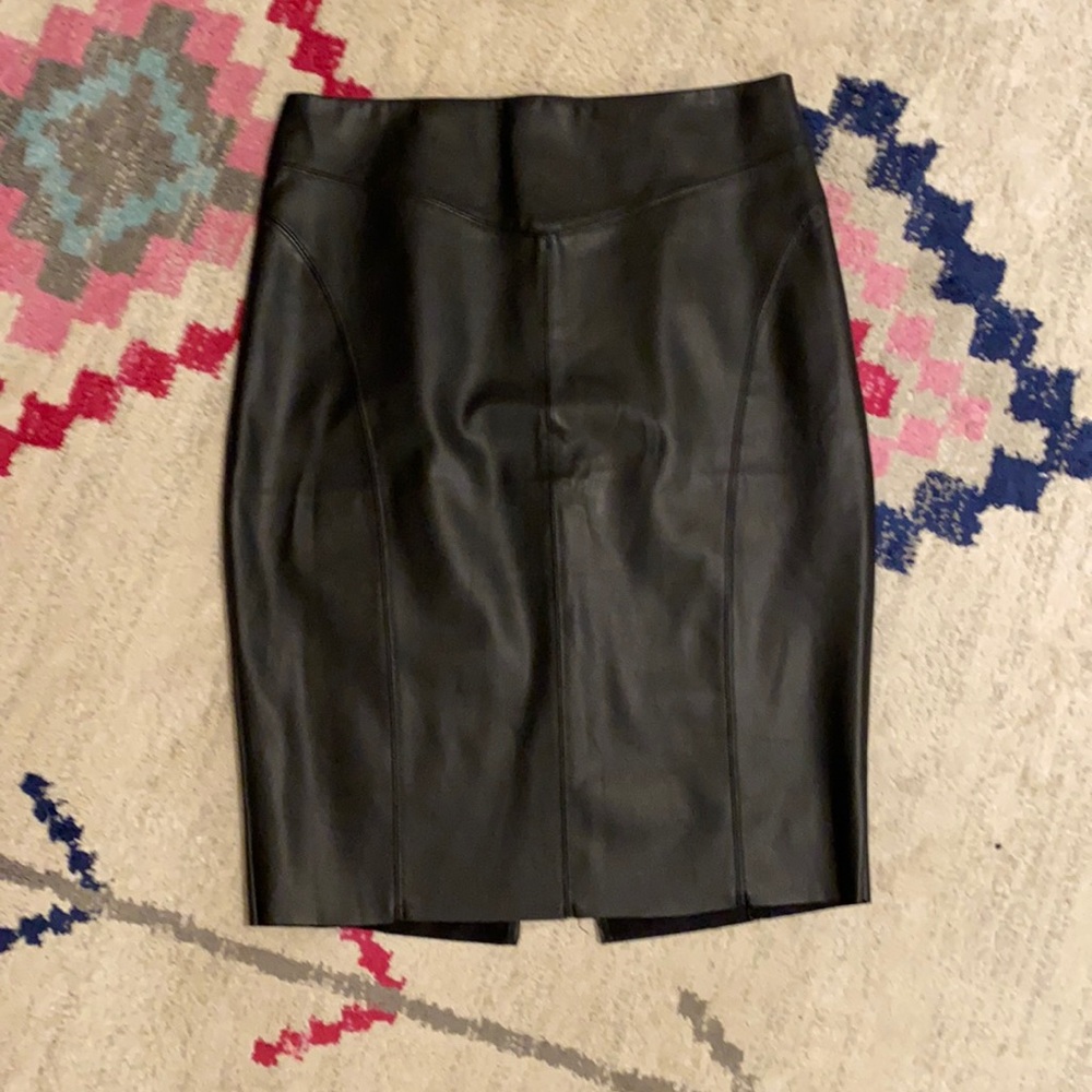 Express faux leather pencil skirt
